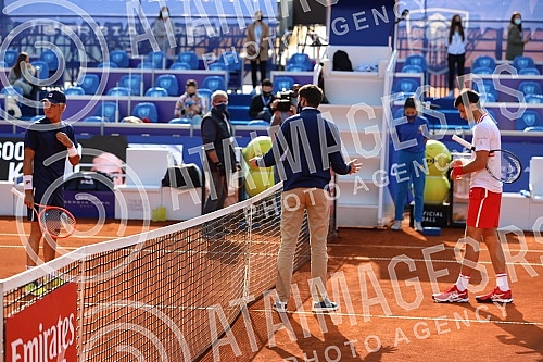 The fourth day of the Serbia Open 2021, a match between Novak Djokovic (Serbia) and Soonwoo Kwon (South Korea).Cetvrti dan na turniru Serbia Open 2021, mec izmedju Novaka Djokovica (Srbija) i Soonwoo Kwon (Juzna Koreja). 