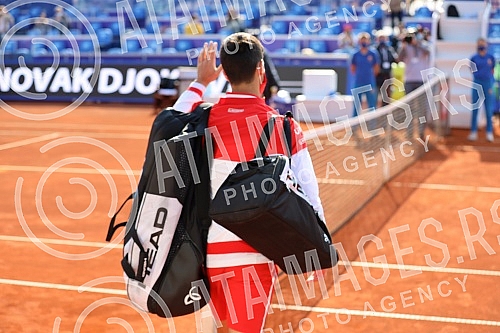 The fourth day of the Serbia Open 2021, a match between Novak Djokovic (Serbia) and Soonwoo Kwon (South Korea).Cetvrti dan na turniru Serbia Open 2021, mec izmedju Novaka Djokovica (Srbija) i Soonwoo Kwon (Juzna Koreja). 