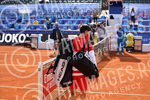 The fourth day of the Serbia Open 2021, a match between Novak Djokovic (Serbia) and Soonwoo Kwon (South Korea).Cetvrti dan na turniru Serbia Open 2021, mec izmedju Novaka Djokovica (Srbija) i Soonwoo Kwon (Juzna Koreja). 