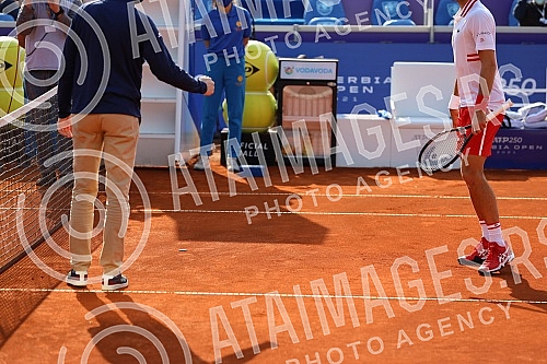 The fourth day of the Serbia Open 2021, a match between Novak Djokovic (Serbia) and Soonwoo Kwon (South Korea).Cetvrti dan na turniru Serbia Open 2021, mec izmedju Novaka Djokovica (Srbija) i Soonwoo Kwon (Juzna Koreja). 