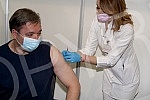 The President of the Republic of Serbia, Aleksandar Vucic, received the third (booster) dose of the coronavirus vaccine at the vaccination point in Hall 7 at the Belgrade Fair.Predsednik Republike Srbije Aleksandar Vucic primio je trecu (buster) do