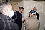 The President of the Republic of Serbia, Aleksandar Vucic, received the third (booster) dose of the coronavirus vaccine at the vaccination point in Hall 7 at the Belgrade Fair.Predsednik Republike Srbije Aleksandar Vucic primio je trecu (buster) do