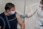 The President of the Republic of Serbia, Aleksandar Vucic, received the third (booster) dose of the coronavirus vaccine at the vaccination point in Hall 7 at the Belgrade Fair.Predsednik Republike Srbije Aleksandar Vucic primio je trecu (buster) do