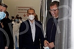 The President of the Republic of Serbia, Aleksandar Vucic, received the third (booster) dose of the coronavirus vaccine at the vaccination point in Hall 7 at the Belgrade Fair.Predsednik Republike Srbije Aleksandar Vucic primio je trecu (buster) do