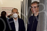 The President of the Republic of Serbia, Aleksandar Vucic, received the third (booster) dose of the coronavirus vaccine at the vaccination point in Hall 7 at the Belgrade Fair.Predsednik Republike Srbije Aleksandar Vucic primio je trecu (buster) do