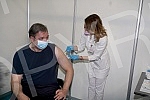 The President of the Republic of Serbia, Aleksandar Vucic, received the third (booster) dose of the coronavirus vaccine at the vaccination point in Hall 7 at the Belgrade Fair.Predsednik Republike Srbije Aleksandar Vucic primio je trecu (buster) do