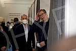 The President of the Republic of Serbia, Aleksandar Vucic, received the third (booster) dose of the coronavirus vaccine at the vaccination point in Hall 7 at the Belgrade Fair.Predsednik Republike Srbije Aleksandar Vucic primio je trecu (buster) do