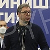 The President of the Republic of Serbia, Aleksandar Vucic, received the third (booster) dose of the coronavirus vaccine at the vaccination point in Hall 7 at the Belgrade Fair.Predsednik Republike Srbije Aleksandar Vucic primio je trecu (buster) do