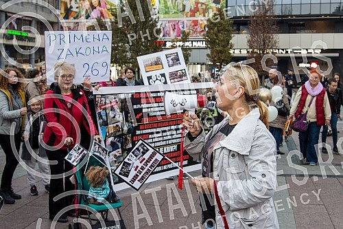 A No Back protest was held in Nis, which is part of a joint struggle for all animals throughout Serbia, for the absolute implementation of the Animal Welfare Law and the Veterinary Law without changing the laws and strategies, for the humane solution