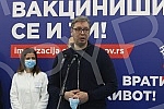 The President of the Republic of Serbia, Aleksandar Vucic, received the third (booster) dose of the coronavirus vaccine at the vaccination point in Hall 7 at the Belgrade Fair.Predsednik Republike Srbije Aleksandar Vucic primio je trecu (buster) do