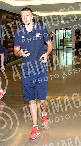 Press conference on the departure of the senior men's national team of Serbia to the World Cup in China.Konferencija za medije u hotelu Crown Plaza povodom odlaska seniorske muske reprezentacije Srbije na Svetsko prvenstvo u Kinu.