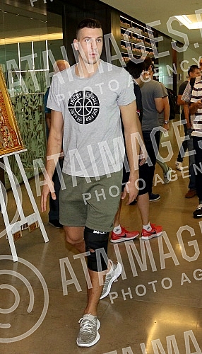 Press conference on the departure of the senior men's national team of Serbia to the World Cup in China.Konferencija za medije u hotelu Crown Plaza povodom odlaska seniorske muske reprezentacije Srbije na Svetsko prvenstvo u Kinu.