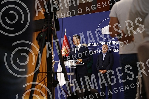 Media conference on the occasion of the Session of the Social-Economic Council.Konferencija za medije povodom Sednice socijalno-ekonomskog saveta. 