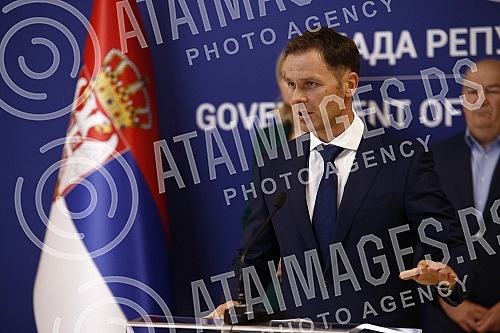 Media conference on the occasion of the Session of the Social-Economic Council.Konferencija za medije povodom Sednice socijalno-ekonomskog saveta. 