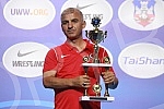 At the World Wrestling Championship, the overall ranking of the men's national teams in the Greco-Roman style was announced and trophies were awarded to the coaches.Na Svetskom prevenstu u rvanju objavljen je ukupni plasman muskih reprezentacija u 