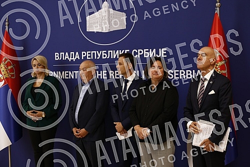 Media conference on the occasion of the Session of the Social-Economic Council.Konferencija za medije povodom Sednice socijalno-ekonomskog saveta. 