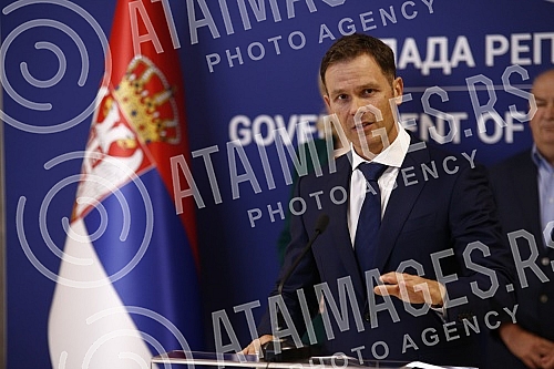 Media conference on the occasion of the Session of the Social-Economic Council.Konferencija za medije povodom Sednice socijalno-ekonomskog saveta. 