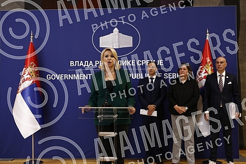 Media conference on the occasion of the Session of the Social-Economic Council.Konferencija za medije povodom Sednice socijalno-ekonomskog saveta. 