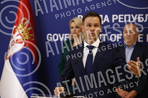 Media conference on the occasion of the Session of the Social-Economic Council.Konferencija za medije povodom Sednice socijalno-ekonomskog saveta. 