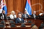 The first special session of the National Assembly of the Republic of Serbia, at which the President of Serbia Aleksandar Vucic presented the Report on the negotiation process with the Provisional Institutions of Self-Government in Pristina in the pe