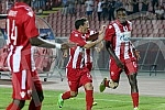UEFA Europa League Qualification match between FK Crvena Zvezda and FC Irish Pavlodar held at Rajko Mitic stadium. Utakmica kvalifikacija za Ligu Evrope izmedju FK Crvena Zvezda i Irtis Pavlodar odrzana na stadionu Rajko Mitic. 