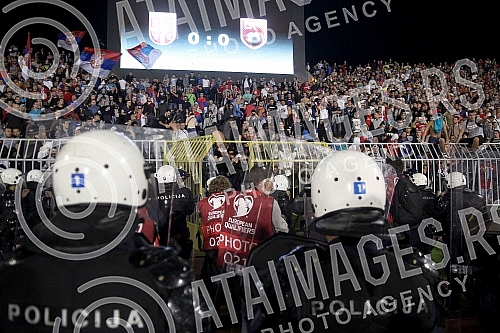 Mec treceg (3) kola kvalifikacija za EURO 2016 odigrana na stadionu Partizana izmedju Srbije i Albanije (Serbia vs Albania)