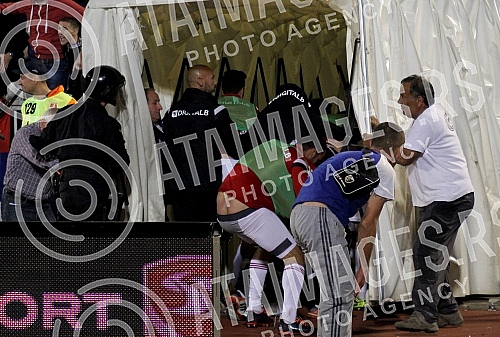 Mec treceg (3) kola kvalifikacija za EURO 2016 odigrana na stadionu Partizana izmedju Srbije i Albanije (Serbia vs Albania)