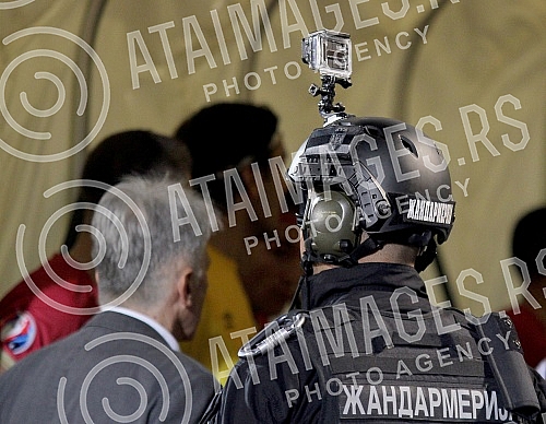 Mec treceg (3) kola kvalifikacija za EURO 2016 odigrana na stadionu Partizana izmedju Srbije i Albanije (Serbia vs Albania)