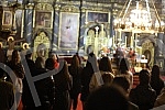 Worship during the Passion Week in the Cathedral Church of St. Archangel Michael on Good Friday - morning with the singing of articles and a procession around the temple.Bogosluzenje tokom Stradalne sedmice u Sabornoj crkvi  Sv. Arhangela Mihaila n