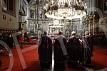 Worship during the Passion Week in the Cathedral Church of St. Archangel Michael on Good Friday - morning with the singing of articles and a procession around the temple.Bogosluzenje tokom Stradalne sedmice u Sabornoj crkvi  Sv. Arhangela Mihaila n