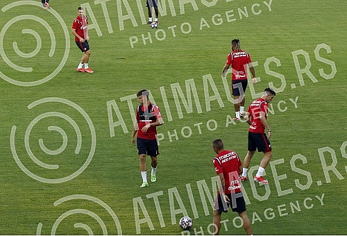 Official training of FC Red Star in Tiraspol, Moldova, where a rematch of the third round of qualifications for the Champions League against FC Seriff awaits them tomorrow.Zvanicni trening FK Crvena Zvezda u Tiraspolju, Moldavija gde ih sutra oceku