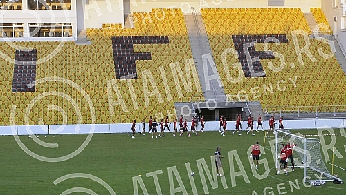 Official training of FC Red Star in Tiraspol, Moldova, where a rematch of the third round of qualifications for the Champions League against FC Seriff awaits them tomorrow.Zvanicni trening FK Crvena Zvezda u Tiraspolju, Moldavija gde ih sutra oceku