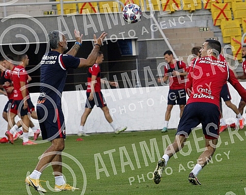 Official training of FC Red Star in Tiraspol, Moldova, where a rematch of the third round of qualifications for the Champions League against FC Seriff awaits them tomorrow.Zvanicni trening FK Crvena Zvezda u Tiraspolju, Moldavija gde ih sutra oceku
