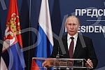 Arrival of Vladimir Vladimirovich Putin (Vladimir Putin) to Serbia. Press conference.Dolazak Vladimir Putina u Srbiju. Pres konferencija u Palati Srbija.