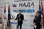 A press conference of the NADA coalition was held in the premises of the Movement for the Renewal of the Kingdom of Serbia on the topic 