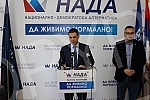 A press conference of the NADA coalition was held in the premises of the Movement for the Renewal of the Kingdom of Serbia on the topic 