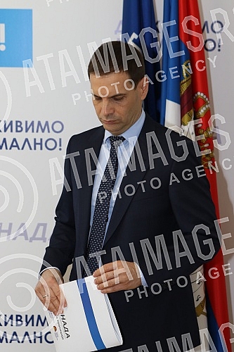 A press conference of the NADA coalition was held in the premises of the Movement for the Renewal of the Kingdom of Serbia on the topic 