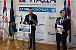A press conference of the NADA coalition was held in the premises of the Movement for the Renewal of the Kingdom of Serbia on the topic 