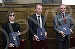 Rectors of the Universities of Belgrade, Ljubljana and Rijeka, Vladan Djokic Gregor Majdic and Snjezana Prijic Samarzija, signed an agreement on cooperation between the three universities.Rektori univerziteta u Beogradu, Ljubljani i Rijeci, Vladan 