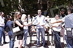 The Kreni-promeni movement and the Association for the Protection of Constitutionality and Legality organized a performance and a press conference in front of REM on the occasion of petitions to take away the frequency from Happy and Pink televisions