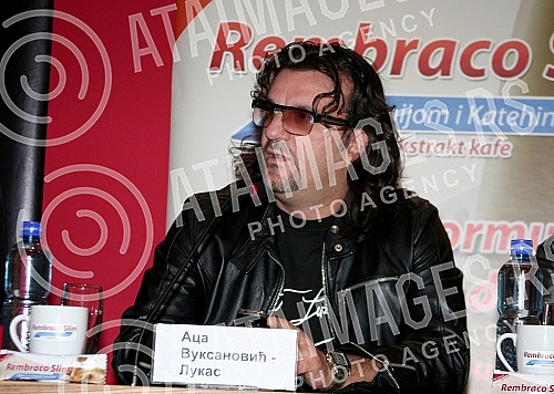 Press conference Aleksandar Vuksanovic - Ace Lukas before a concert on November 3.Pres konferencija Aleksandra Vuksanovica - Ace Lukasa pred koncert 3. novembra