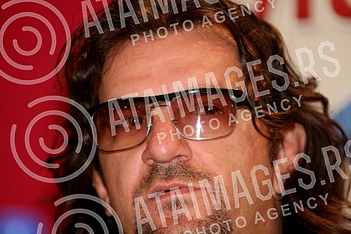 Press conference Aleksandar Vuksanovic - Ace Lukas before a concert on November 3.Pres konferencija Aleksandra Vuksanovica - Ace Lukasa pred koncert 3. novembra