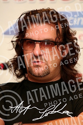 Press conference Aleksandar Vuksanovic - Ace Lukas before a concert on November 3.Pres konferencija Aleksandra Vuksanovica - Ace Lukasa pred koncert 3. novembra