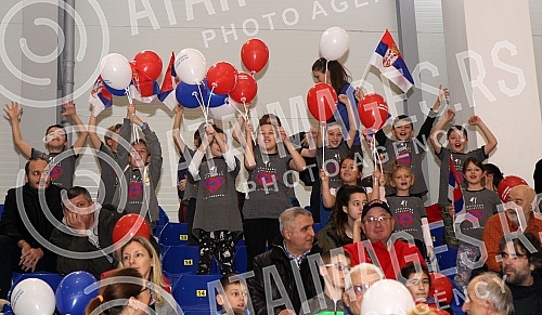 Ivana Spanovic, the winner of the gold medal at the WC indoor in the Birmingham.Docek Ivane Spanovic po osvajanju zlatn medalje na SP u dvorani u Birmigemu.