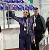 Ivana Spanovic, the winner of the gold medal at the WC indoor in the Birmingham.Docek Ivane Spanovic po osvajanju zlatn medalje na SP u dvorani u Birmigemu.