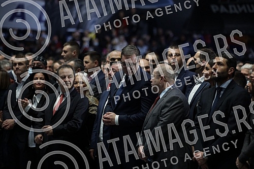The Serbian Progressive Party is holding a ceremonial academy to mark the party's 13th anniversary in the Stark Arena.Srpska napredna stranka odrzava svecanu akademiju povodom 13 godina od osnivanja stranke u Stark areni