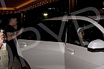 Svetlana Ceca Raznatovic and Bogdan Srejovic leave the Hyatt Regency Hotel after Veljko Raznatovic's match.Svetlana Ceca Raznatovic i Bogdan Srejovic odlaze iz  hotela Hyatt  Regency posle meca Veljka Raznatovica
