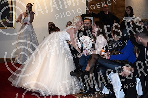 A celebrated lady magazine in wedding dresses at Hyatt Hotel was held.Odrzana revija poznatih dama u vencanicama u hotelu Hyatt.