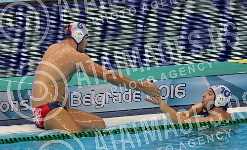 Evropsko prvenstvo u vaterpolu (European waterpolo championships - 32nd for men and 16th for women) Srbija - Slovacka (Serbia vs Slovakia - men).