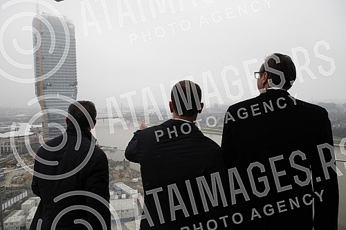 The President of Serbia Aleksandar Vucic and the President of the company 